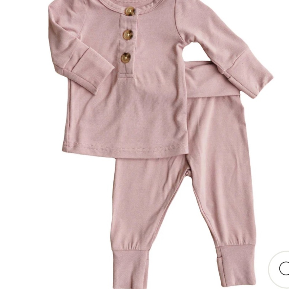 Caden Lane Blush Pajama Set for Kids